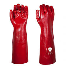 Glove Red chemical / Oil Resistant XLarge - Long