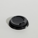 Coffee cup lid 12oz /16oz Sipper Lid (Black) 90mm PS Pinnacle (1000pcs)