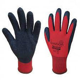 Bastion Munich Nylon Safety Gloves Black Latex Coating Large