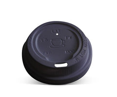 Plastic Lid- 6/8/10 oz Hot&Cold /Black 1000pc/ctn (HL8B)