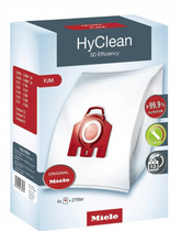 (only 1 left) Miele FJM Hyclean Bags - pack of 4 + 2 x filters