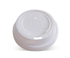 Plastic Lid- *8/12/16 oz Hot&Cold /White 90mm 1000pc/ctn (HL1216W)