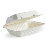 Clamshell Sugarcane Snack Box 9 x 6 x 3 200pc
