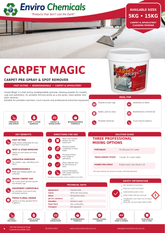 CARPET MAGIC Concentrated Carpet Pre-Spray & Spot Remover Powder