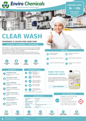 Clear Wash Antibacterial Hand Soap – HACCP Approved Formula