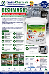DISHMAGIC Concentrated Dishwashing Powder - Advanced Cleaning Power with Built-In Descaling Protection