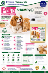 Pet Shampoo - Eco Friendly Soft and gentle formula