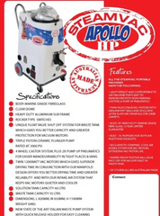 Steamvac Apollo HP 1600