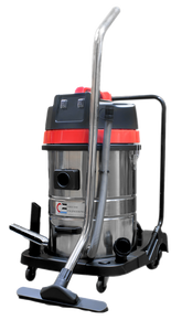 InterPump Vacuum Cleaner 70lt S/Steel Wet & Dry 2 x 1000W Motor