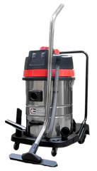 InterPump Vacuum Cleaner 70lt S/Steel Wet & Dry 2 x 1000W Motor
