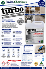 Turbo : Industrial Strength Concrete & Stainless Steel Cleaner