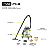 RYOBI 1250W 20L Wet and Dry Vacuum