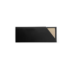 Black Cutlery Pouch with Bamboo Napkin 1000pc/ctn (BCPNB)