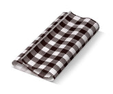#Greaseproof Paper Gingham Black Half 190 x 150mm - 400/ream (GPGBLACKH(PACK)