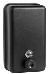 Stainless Steel BLACK Vertical Soap Dispenser With Black Designer Pump