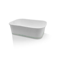PLA Coated White Rectangular Container 650ml 300pc/ctn (WRC650)