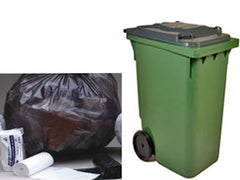 Garbage Bag Binliner Wizz 240Lt H/D Black (100)