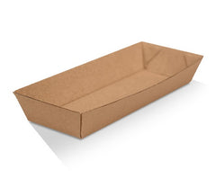 Hot Dog Tray/Brown Corrugated Kraft/Plain 600pc/ctn