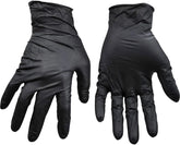 Nitrile Glove Powder Free Black MEDIUM 100