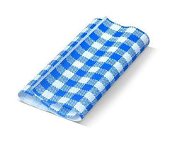 #Gingham printed greaseproof paper Blue 190 x 300