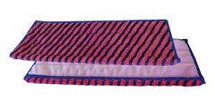 Touchpoint Silver Scrub & Dry Mop Cover 30cm RED w/Blue stripes