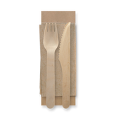 Economy 6" Fork/Knife/Napkin Cutlery Set 400pc/ctn