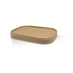 PP Coated Kraft Rectangular Container Lid- Fit 500-1000ml 300pc/ctn (KRCP)