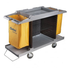 Dual Handle Room service Trolley Housekeeping Cart