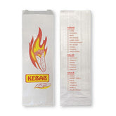 Printed white Foil Kebab Bag 250pc/pk (FBK)