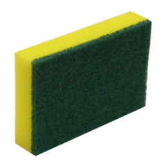 Sponge Scourer Green/Yellow 10pk