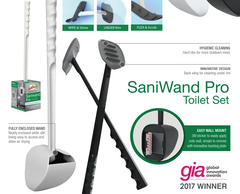 Sabco Saniwand Pro Toilet Cleaning Set - Available in black or white