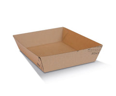 Tray Square/Brown Corrugated Plain/Brown 250pc/ctn