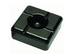Ashtray Windless Square Blk