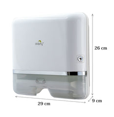 Dolphy Multifold Paper Towel Dispenser - 2PK White/Clear bottom