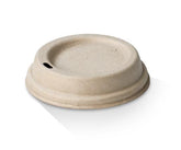 Bagasse Lid-*8/12/16/20oz (90mm)/Natural 1000pc/ctn (BL1216N)