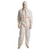 LARGE Coverall Polypropylene Overall WHITE (40GSM)