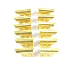 Ettore Brass Clips for Channels pk 0f 12