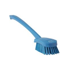 Vikan Long Handle Hard Bristle Brush 415mm BLUE