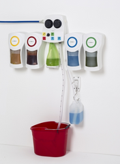 Chemical dispenser System Brightwell 4 Dial + Bucket Fill