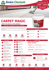 CARPET MAGIC Concentrated Carpet Pre-Spray & Spot Remover Powder