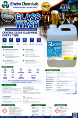 Enviro Glass Wash Concentrate – Streak-Free Commercial Glass Cleaner