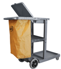 Sabco Professional Janitor Cart with Lid