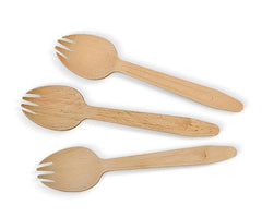 Coated Wooden Spork 2000pc/ctn