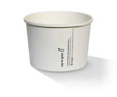 PLA Coated Paper Bowl Plain 1000pc/ctn