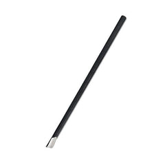 Paper Straw Spoon - All Black 2500pc/ctn