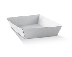 White corrugated tray / square 250pc/ctn  (WCT2)