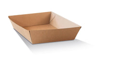 Tray Square/Brown Corrugated Plain/Brown 250pc/ctn