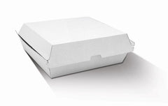 Dinner Box / / White Corrugated / Plain 150pc/ctn  (WCB10)