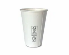Double Wall Cup White 12oz Duflex (500pcs)  (DW12OZ)