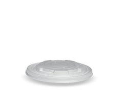 CPLA Flat lid fits 12/16/24oz bowls/No Hole 500pc/ctn